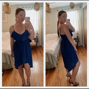 Special Occasion Blue High-Low Dress